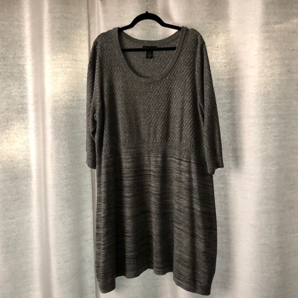 Gray/Silver Sweater Dress